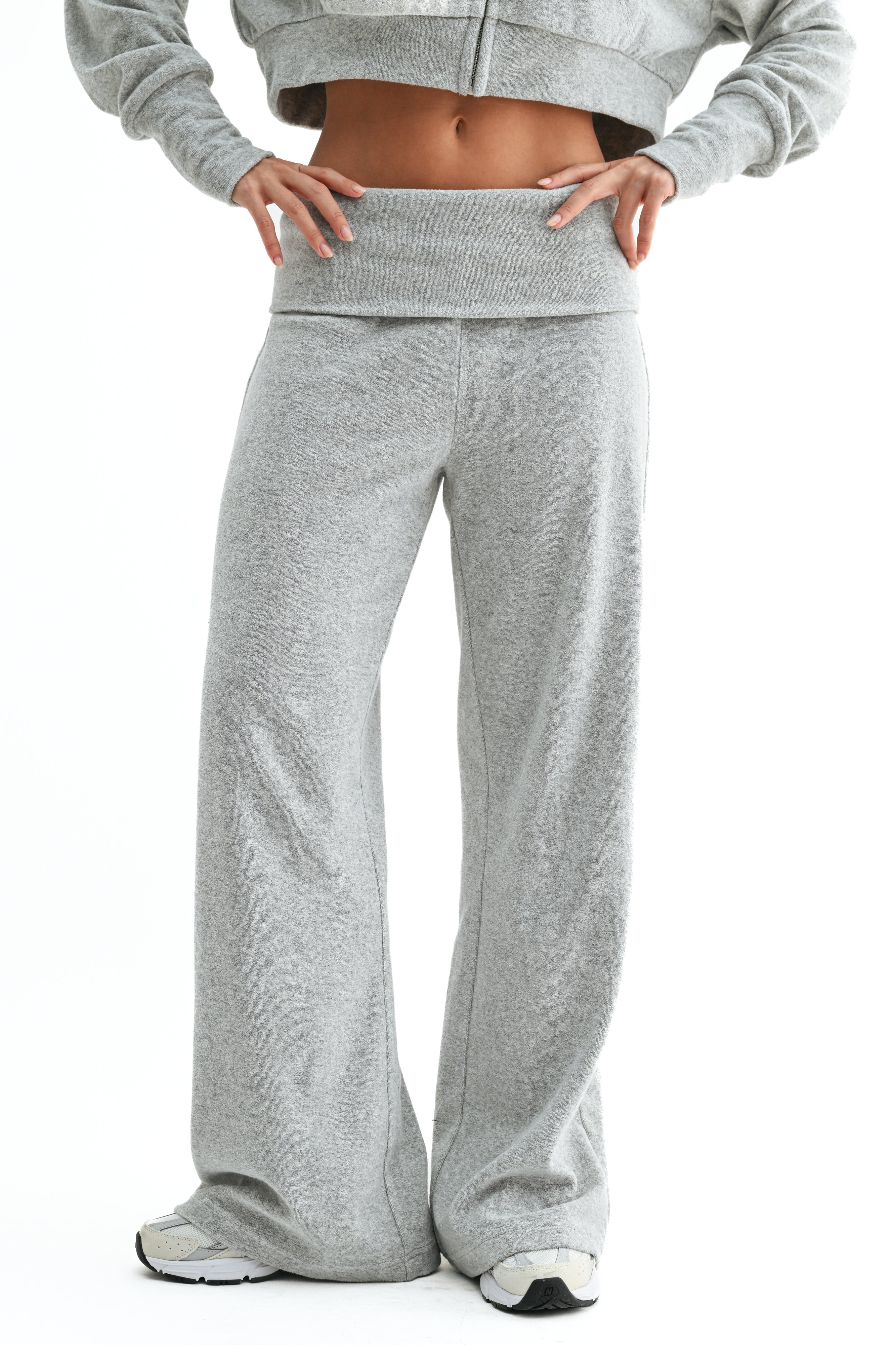 Halo Foldover Pants │ Grey