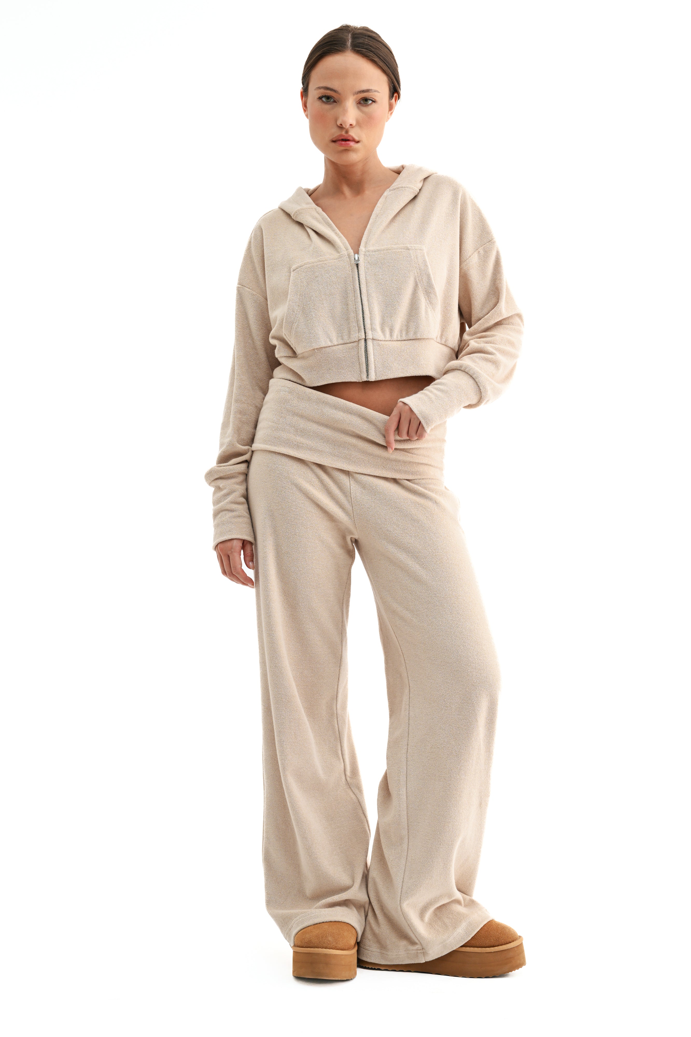 Halo Foldover Pants │ Cream